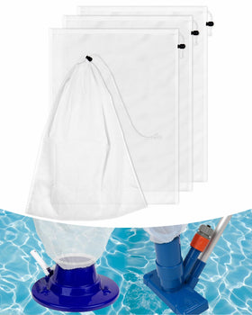 NOKOGMT pool vacuum bags 24x18in enable high-capacity debris capture for clearer water