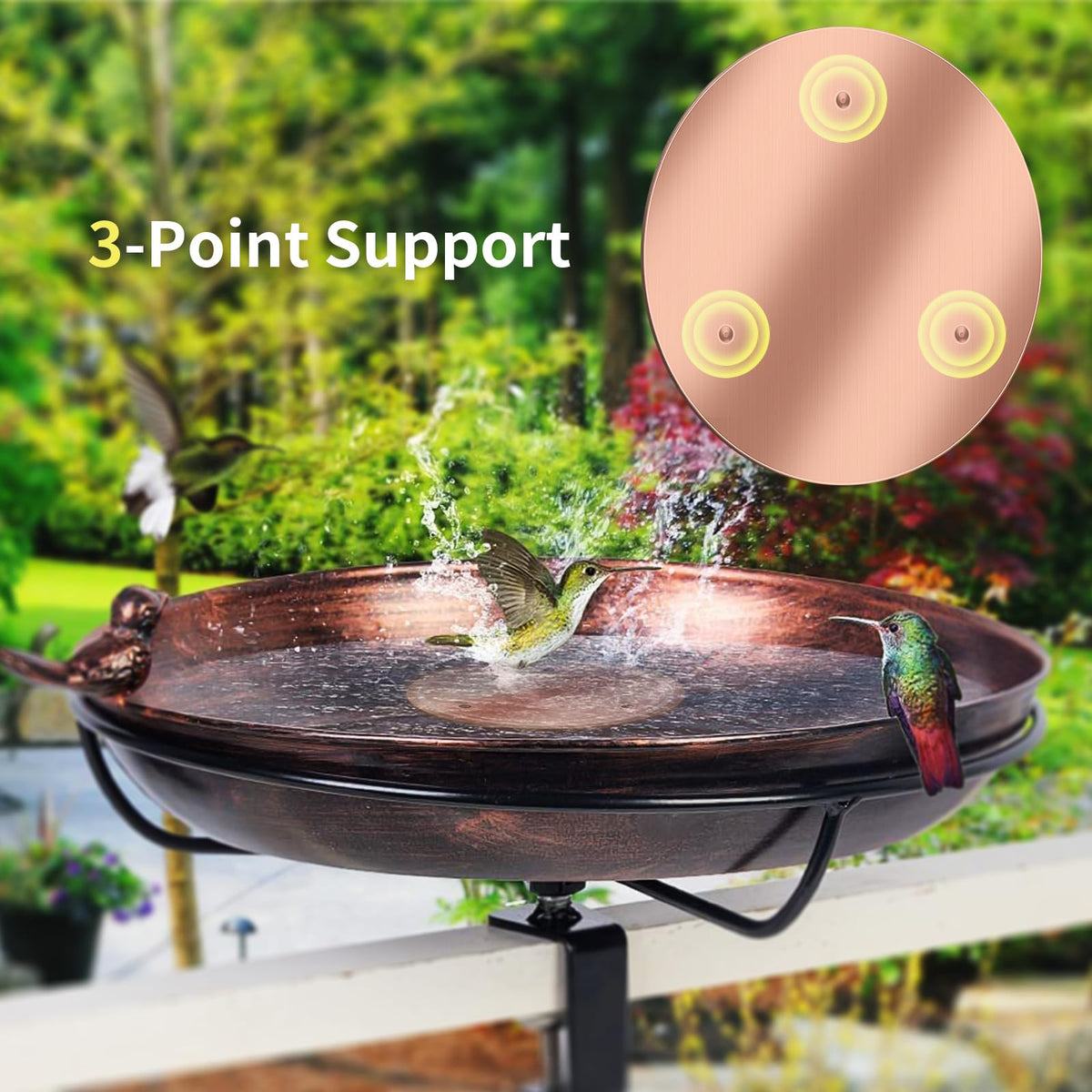 NOKOXIN Copper Disk Water Purification Action shows extended freshness in outdoor baths.