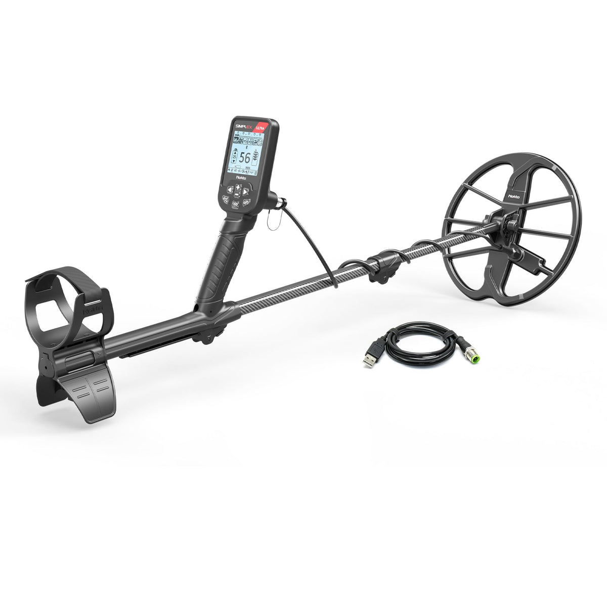 Nokta Simplex Ultra front view shows rugged build for outdoor detecting