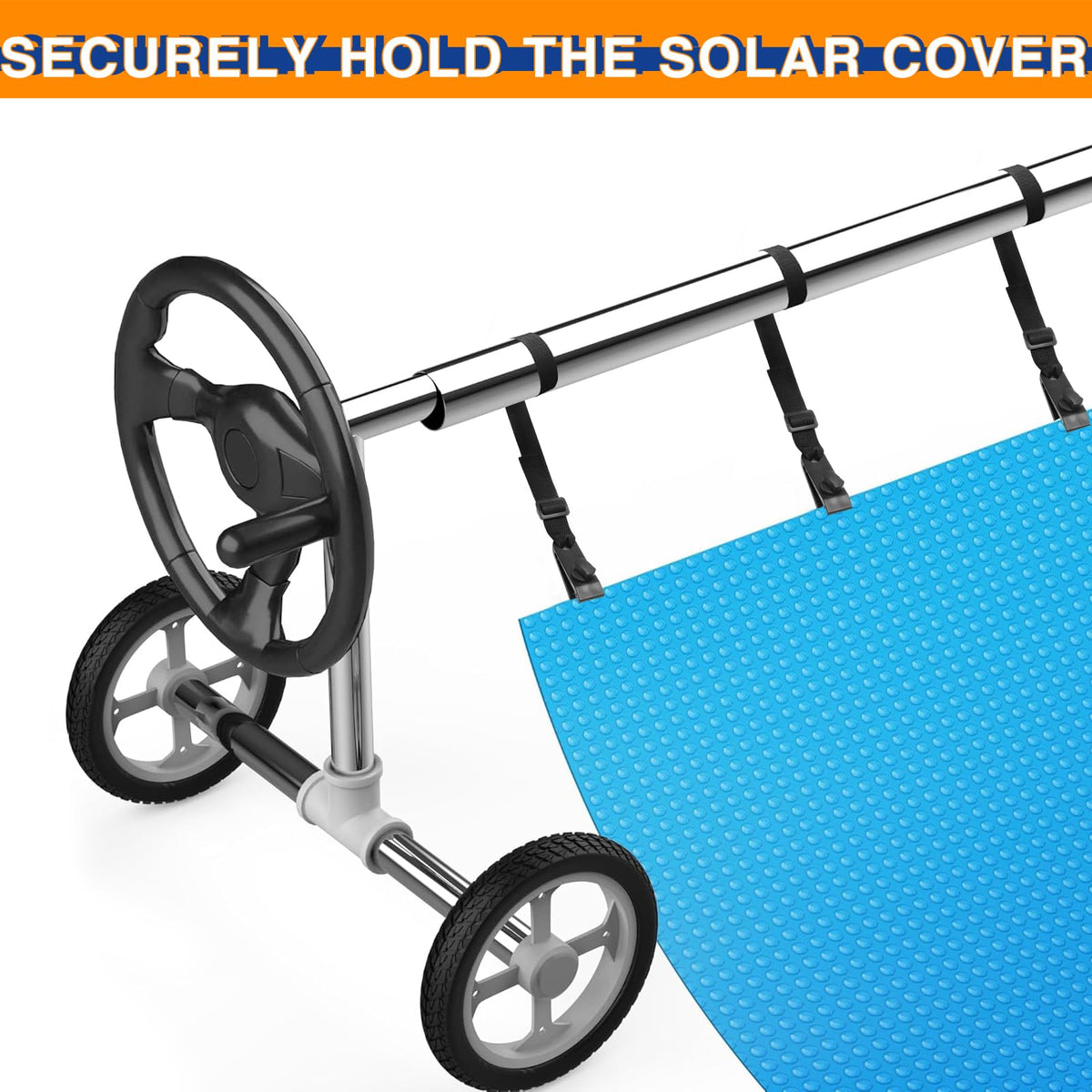 Nollapo adhesive straps resist sun exposure to keep connections intact