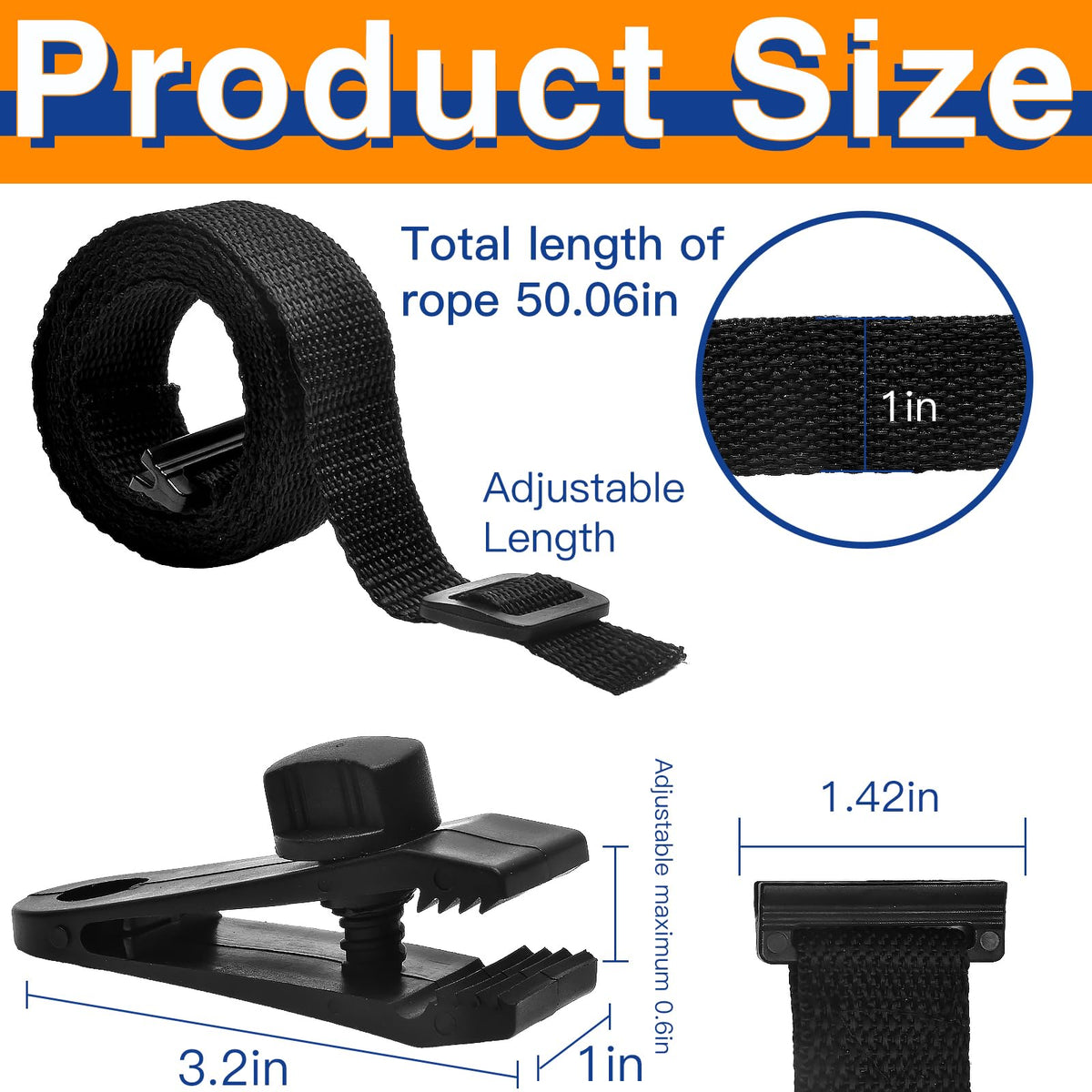 Nollapo cord plates provide stable attachment across varying reel widths