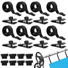 Nollapo solar cover reel attachment kit straps secure a pool cover for lasting durability