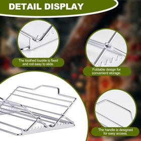 NLOYCOR heavy duty stainless steel rack supports up to 13 lb.