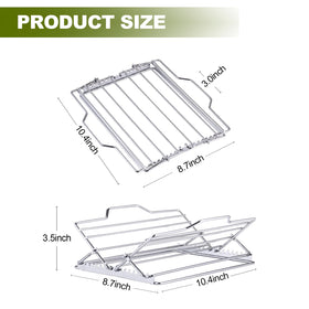 NLOYCOR V shaped roasting rack for even heat circulation.