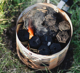 Nomad Fire low-smoke charcoal reduces grill aroma during cooking