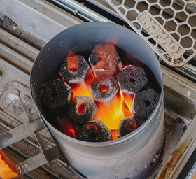 Nomad Fire no-additives charcoal ensures pure fuel for grilling