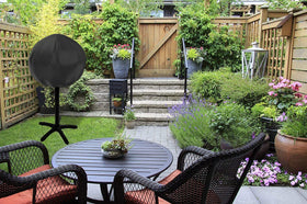 nomiou grill cover with adjustable drawcord provides snug fit on windy days
