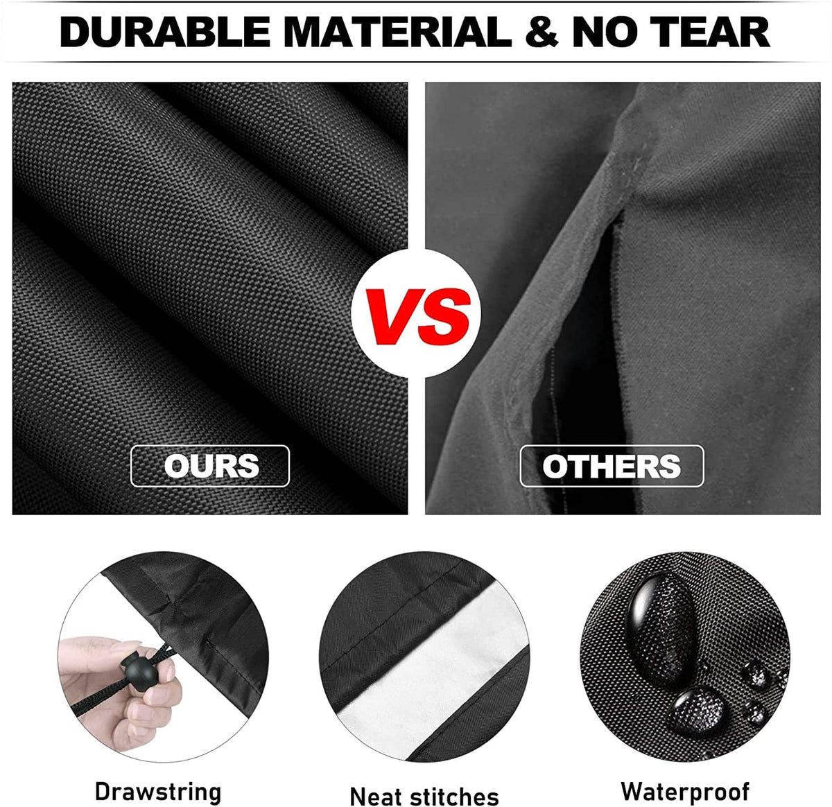 Nomiou dust-proof cover keeps grill pristine between uses.