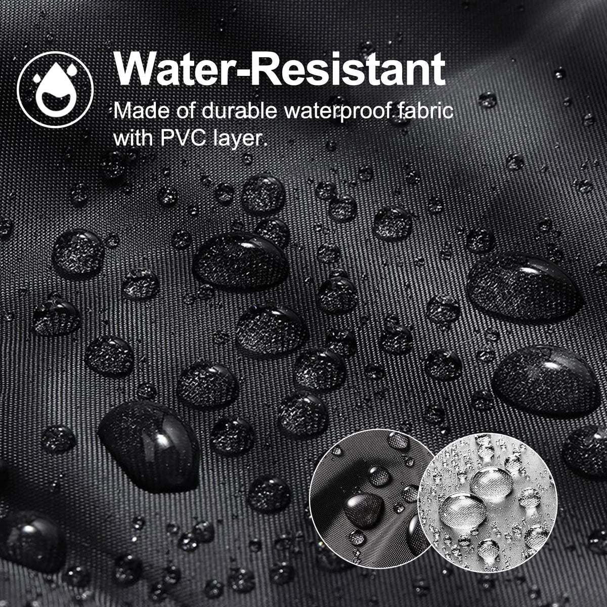 nomiou waterproof vinyl material shields the grill from rain and rust