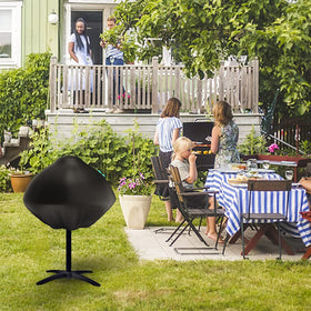 Nomiou weatherproof fabric stands up to snow, hail, rain.