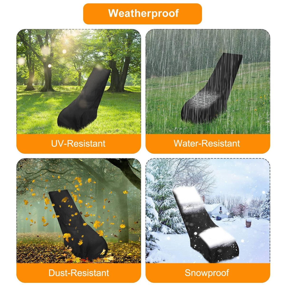 nomiou lawn mower cover easy-install with drawstring for quick setup.