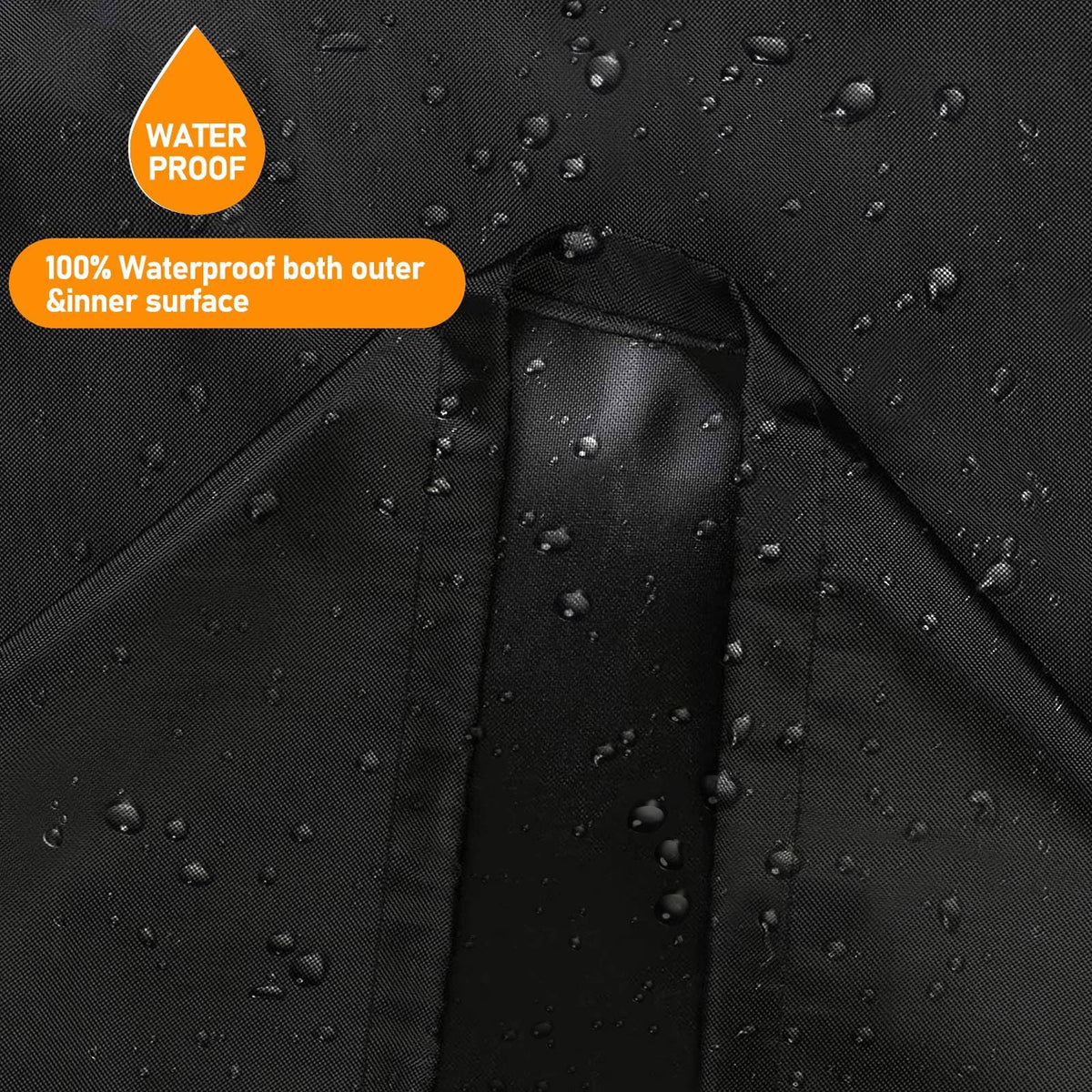 nomiou lawn mower cover with secure drawstring for snug fit.