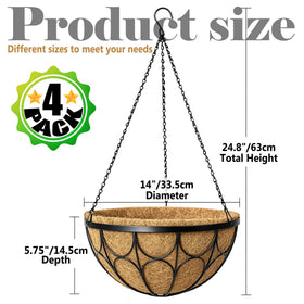 Nongcunren natural coco liner basket assembly showing setup and soil containment