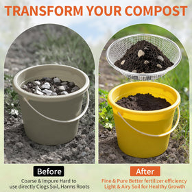 Nonley 10mm mesh sifter handles larger debris and coarse material