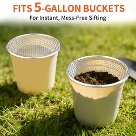 Nonley 3mm mesh sifter filters dirt and small rocks efficiently