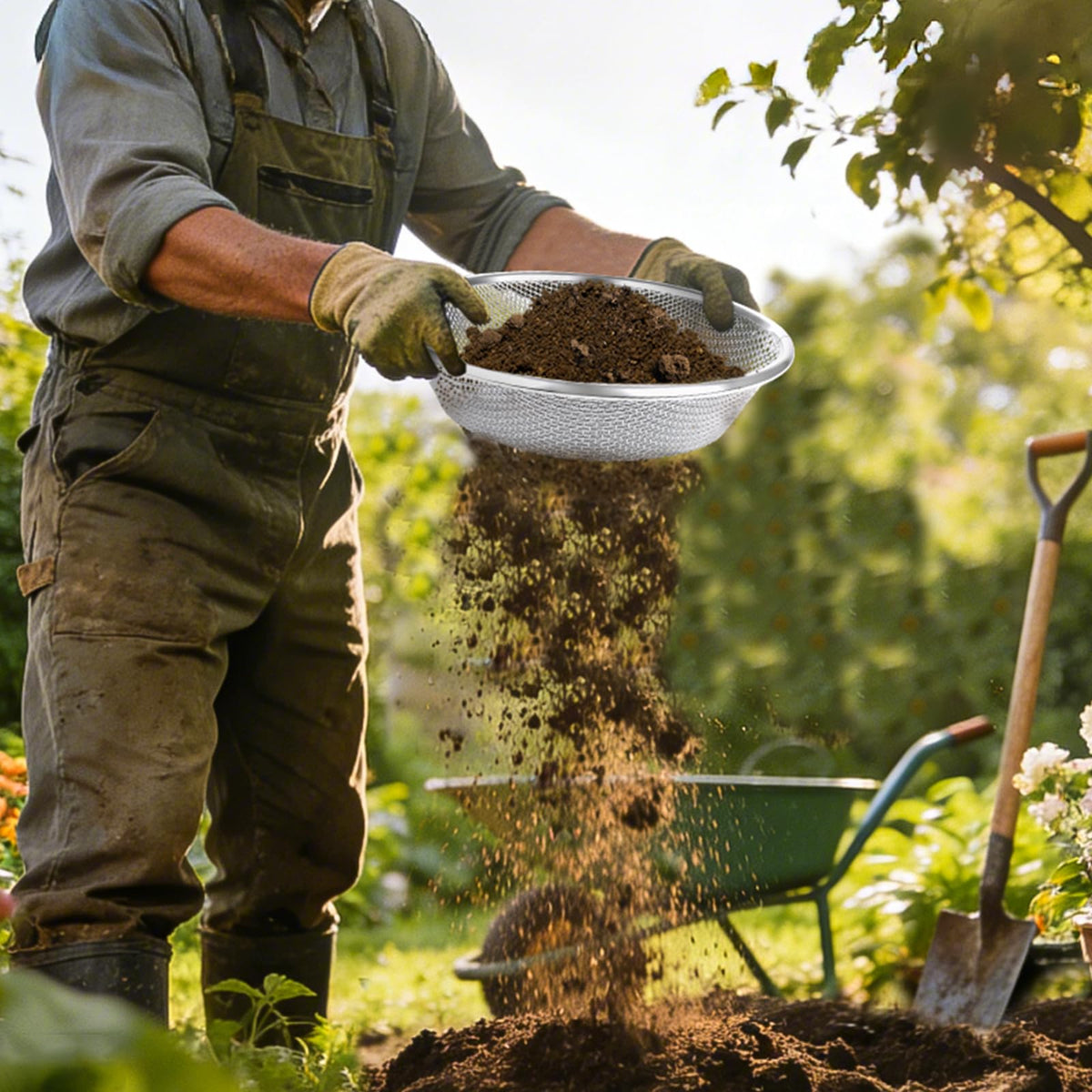 Nonley durable garden sifter designed for long-term use