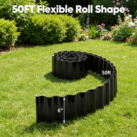 NONMON garden bed separation outlines a clean division between soil and mulch