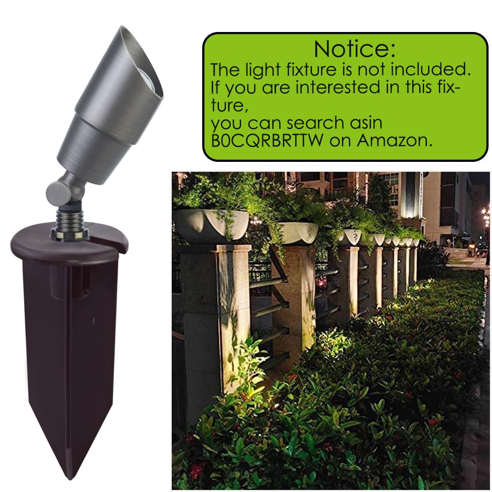 Noobibaba stake compatible with Kichler fixtures for reliable outdoor lighting.