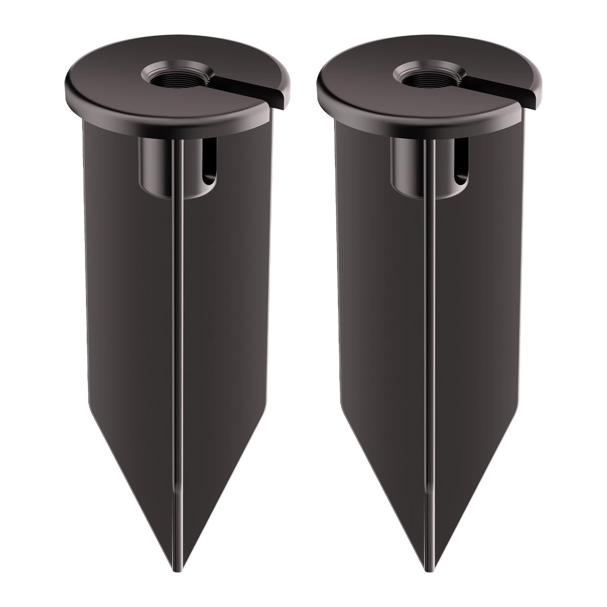 Noobibaba landscape light stake with 8 inch large head for secure in-ground mounting.