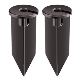 Noobibaba landscape light stake with 8 inch large head for secure in-ground mounting.
