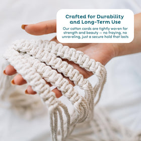 Nook Theory boho macrame hangers celebrate versatile home decor for any room.
