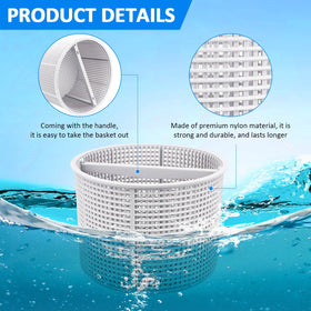 NOOTO B-152 basket with handle simplifies removal and cleaning