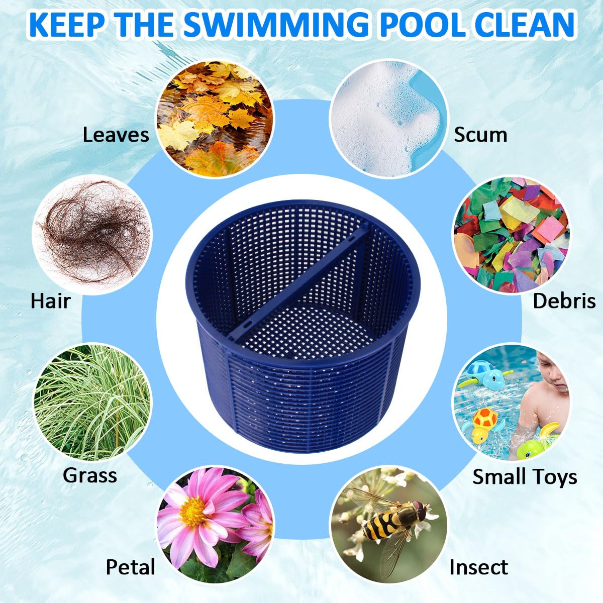 NOOTO B-152 easy installation into existing skimmer basket.