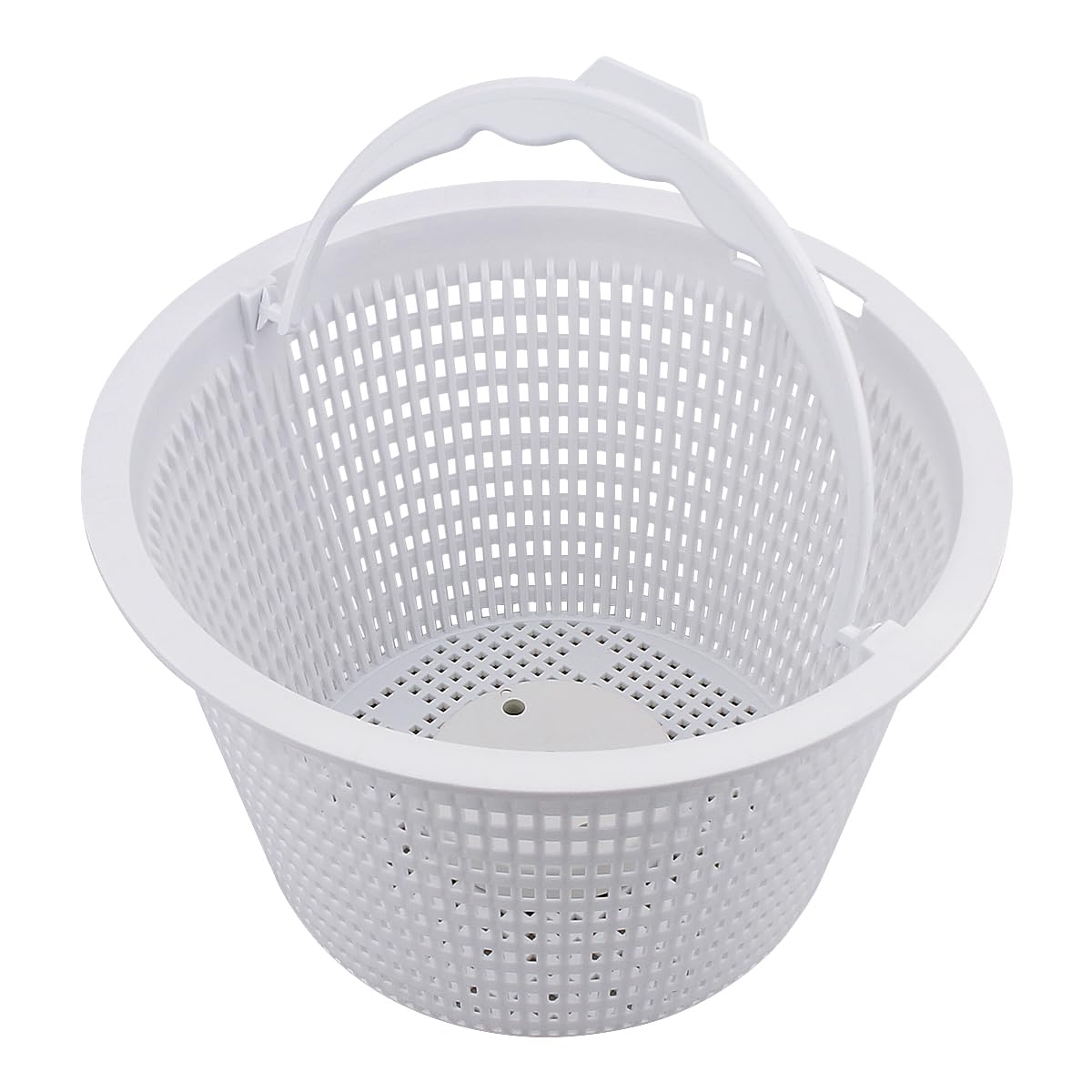 NOOTO replacement basket for Hayward skimmer, front view shows secure fit and debris collection.