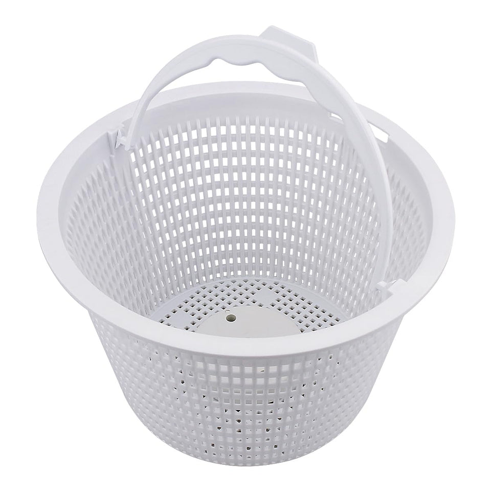 NOOTO replacement basket for Hayward skimmer, front view shows secure fit and debris collection.