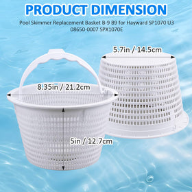 NOOTO Hayward basket with handle design simplifies removal and maintenance.
