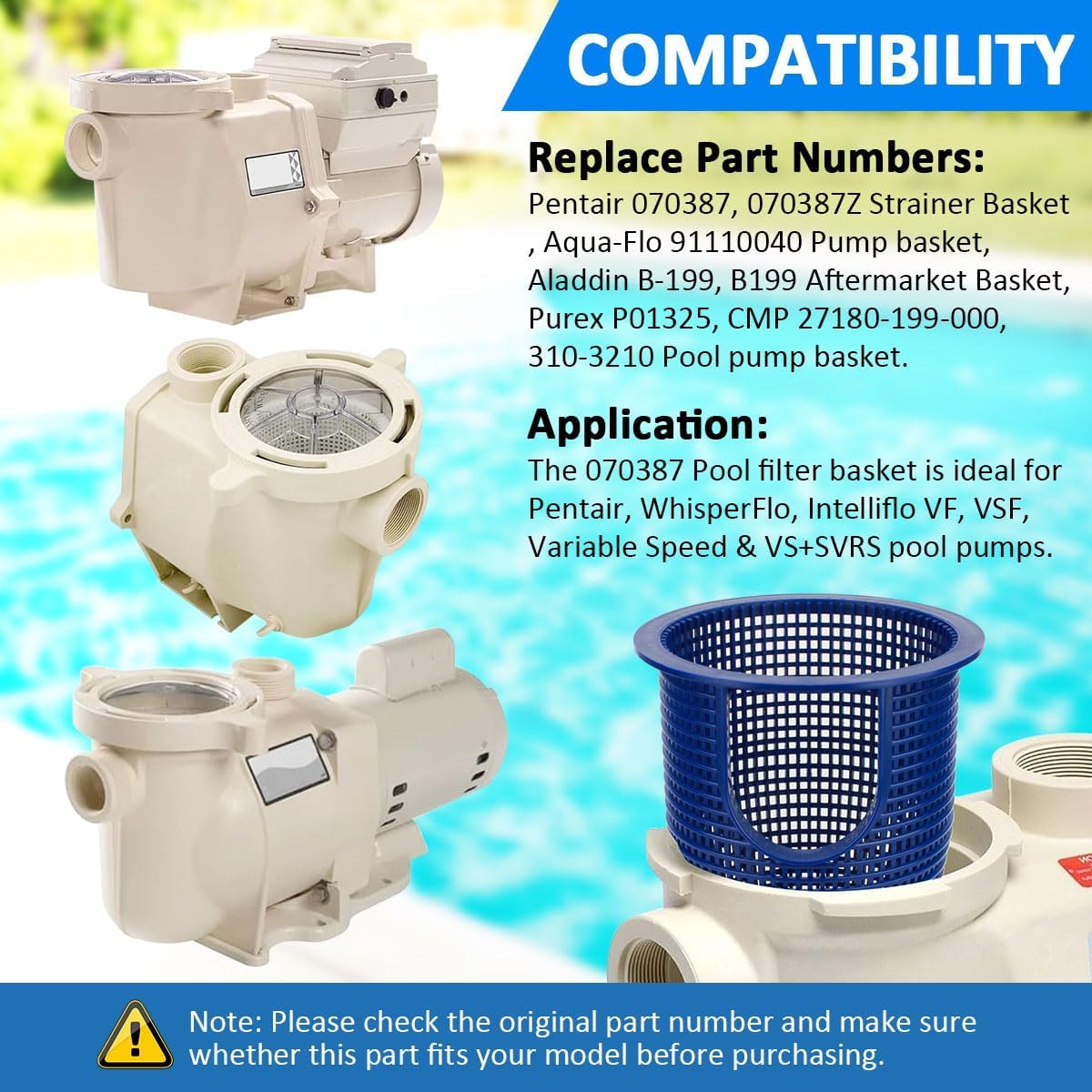 NOOTO-filter housing basket demonstrates optimized water flow and debris protection.