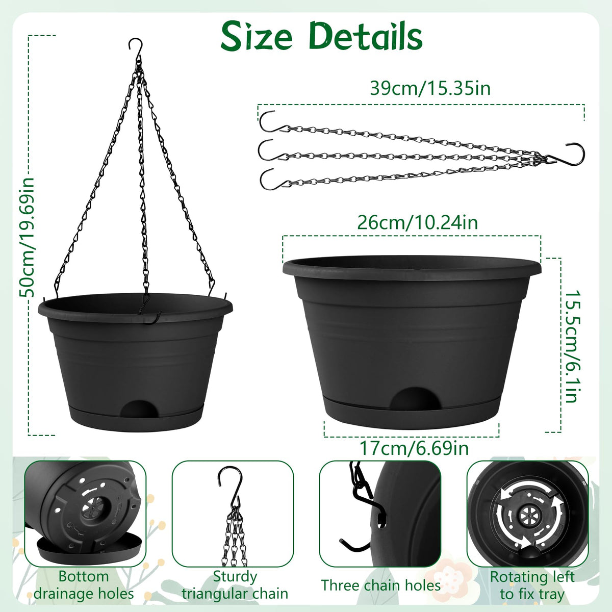 Nooulap drainage trays close-up; prevents water mess and simplifies maintenance.