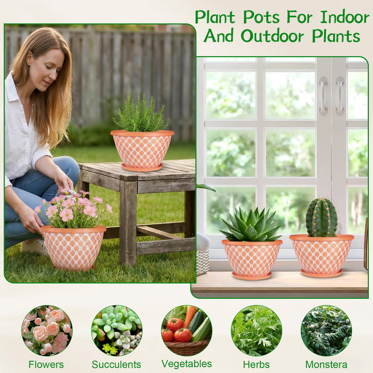 Nooulap indoor/outdoor display fits window sills and patios with style.