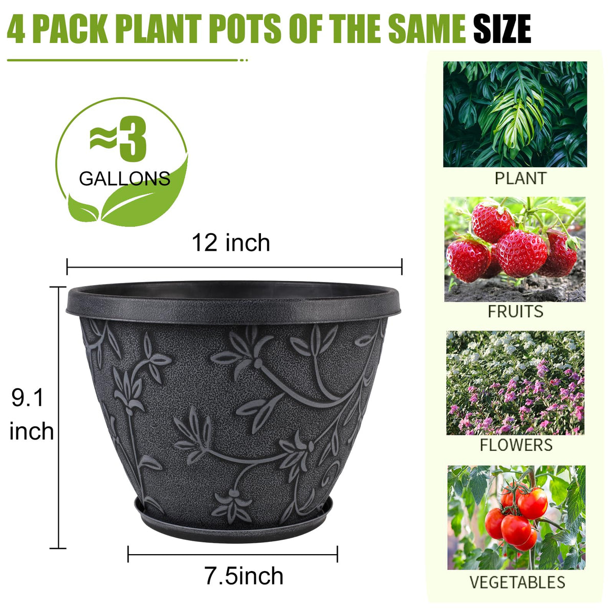 Nooulap lightweight ABS pot offers easy handling for daily arrangements.
