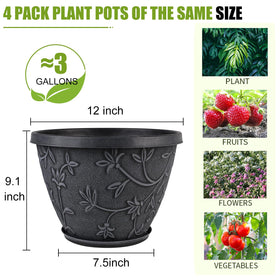 Nooulap lightweight ABS pot offers easy handling for daily arrangements.