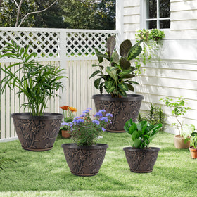 Nooulap pot range from 8 to 16 inches fits many plants.