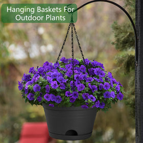 Nooulap 10-inch pot with 0.8 gallon capacity for varied plant sizes.