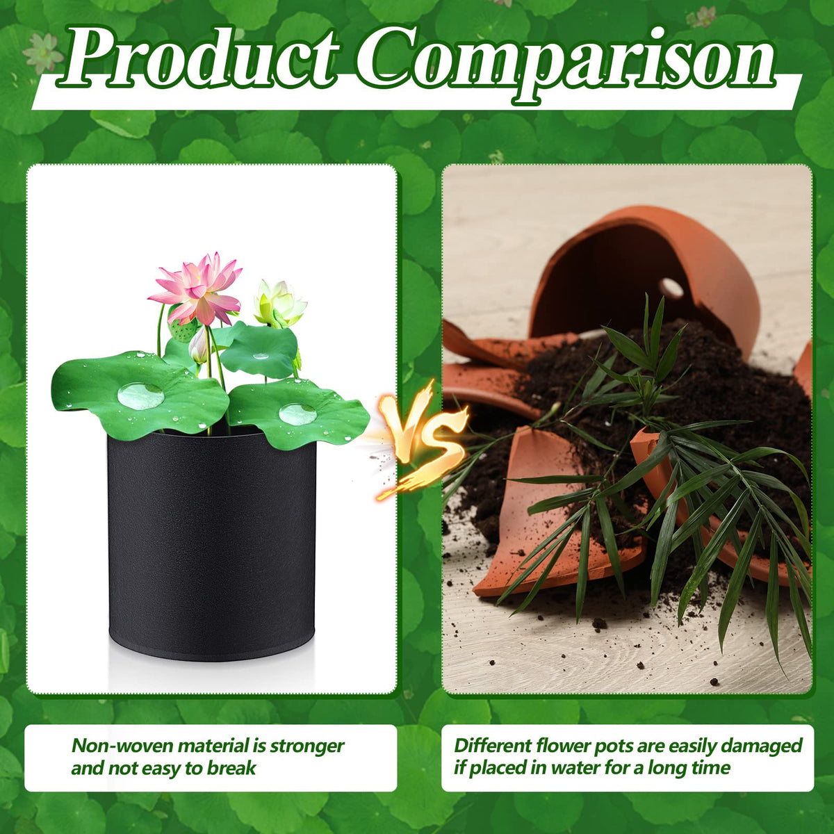 Norme plant bag multi-use for aquatic and terrestrial plants in garden.