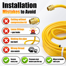 NORSGATEN CSST gas line routed through attic or crawl space for flexible installation.