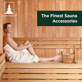 Gift-ready Northwood Sauna bucket and ladle set in premium packaging