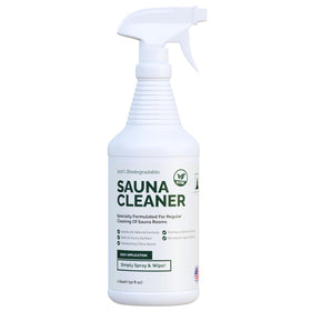 Northwood Sauna cleaner bottle front view highlighting ready-to-use formula for easy cleaning