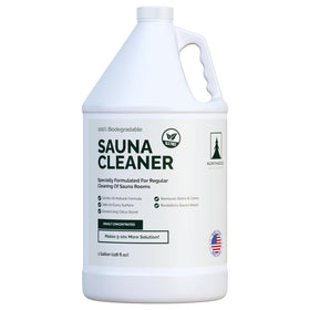 Northwood Sauna cleaner bottle pour for easy application on sauna surfaces