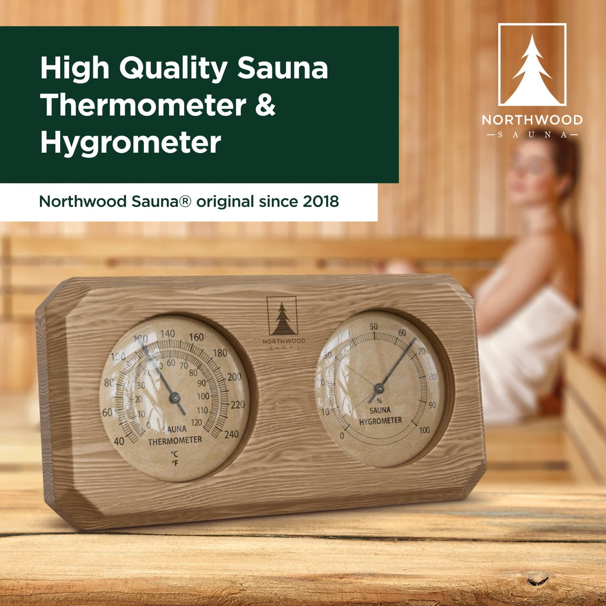 Northwood Sauna gift-ready packaging signals premium presentation for gifting.