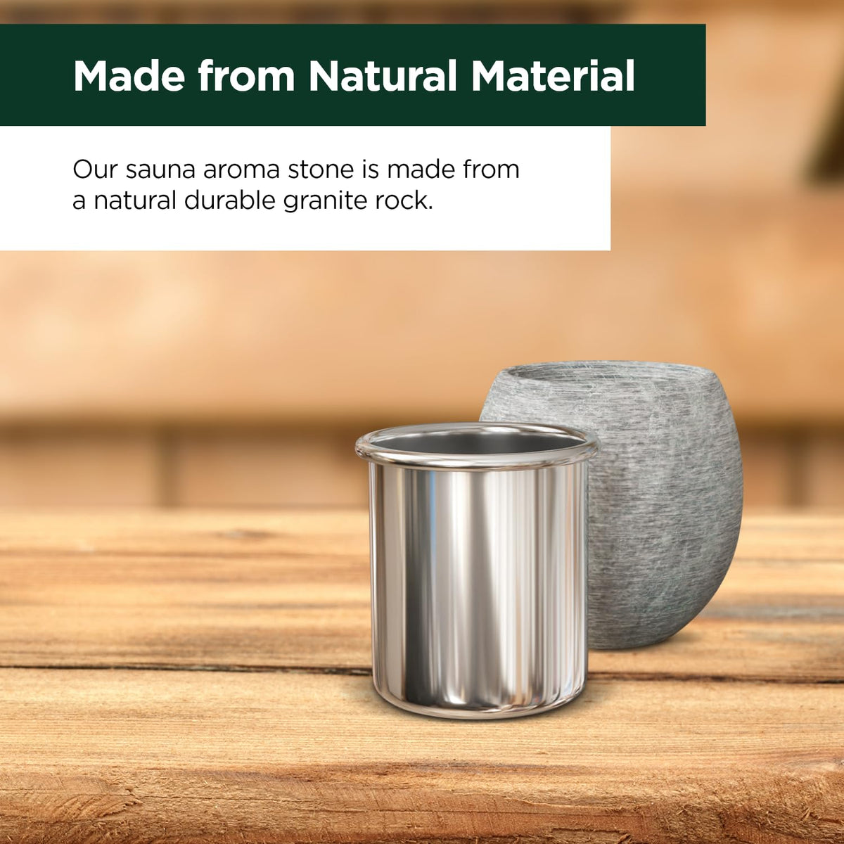 Northwood Sauna packaging presents premium, gift-ready accessory.
