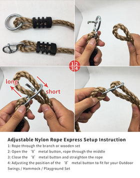 NOSTIFY outdoor hanging system setup for easy, damage-free yard installations