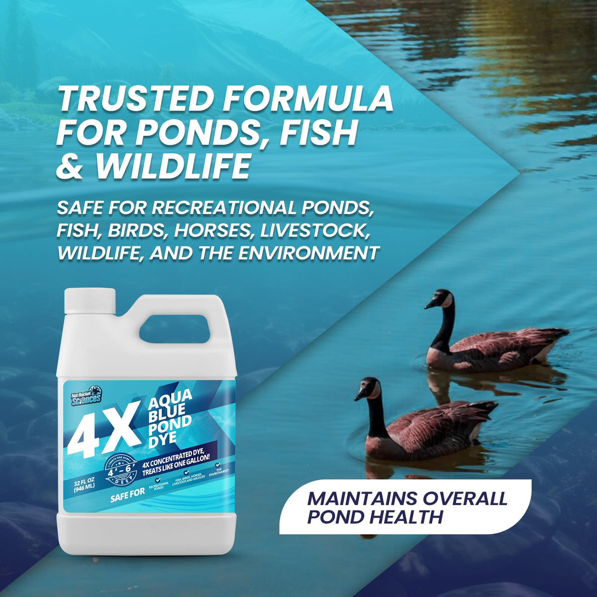 Not Rocket Sciences Environment-friendly dye supports pond wildlife balance