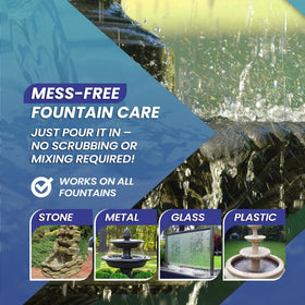 Not Rocket Sciences indoor outdoor use scene shows versatile fountain cleaner