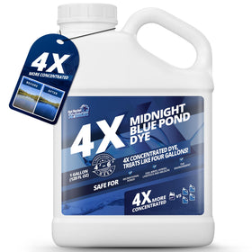 Not Rocket Sciences Midnight Blue pond dye bottle for concentrated color and easy use.