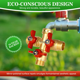 NOTDIS 3 Way Hose Splitter passed water pressure tests for reliability.