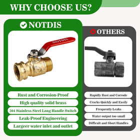 NOTDIS stainless steel handle for durable outdoor use